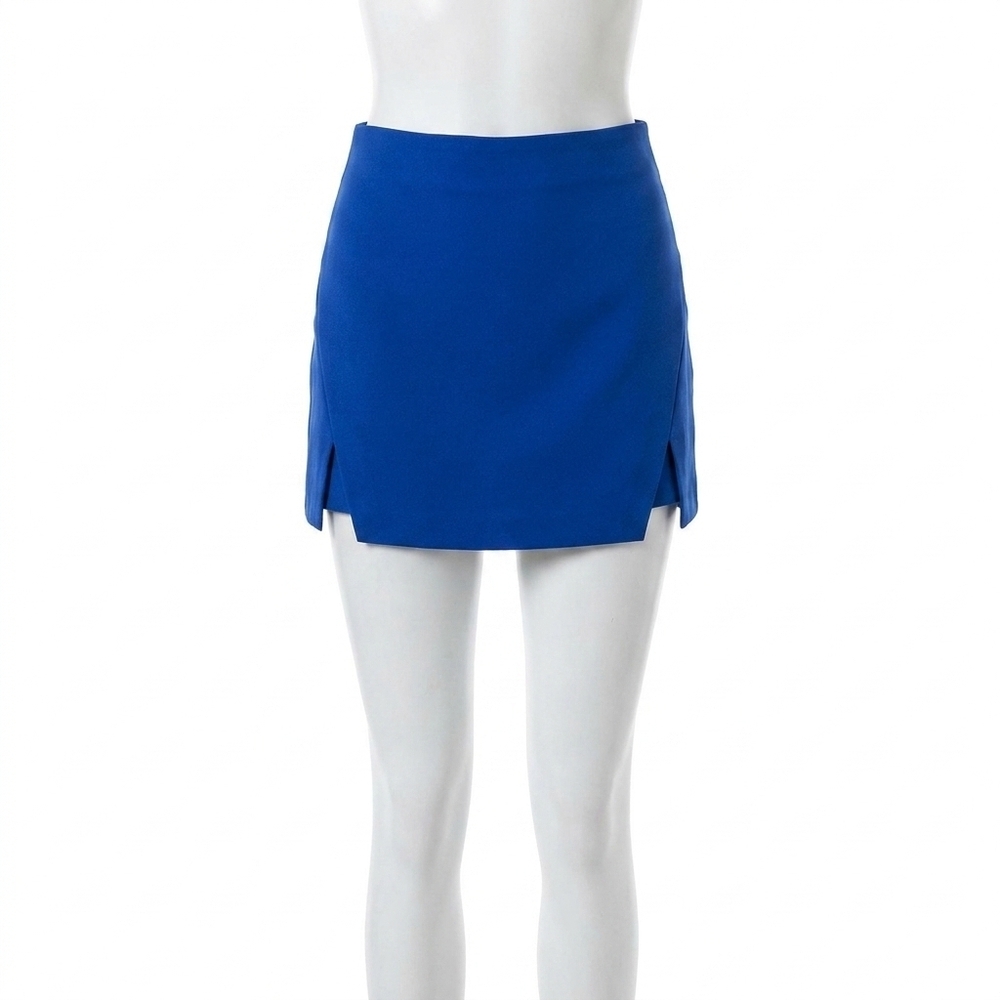NEW ENDLESS ROSE cut out mini skort in cobalt blue
